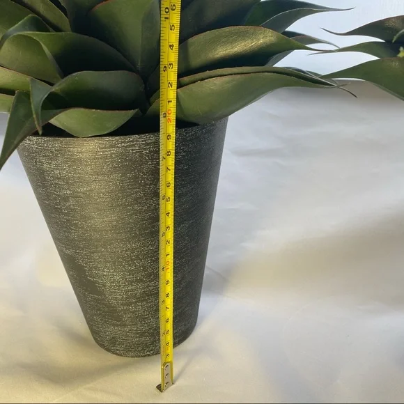 Artificial 14 inch Agave Succulent Plant (Set of 2) - Picture 4 of 4